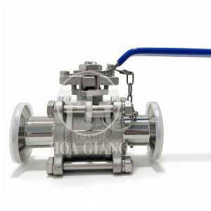 van bi tay gạt nối clamp